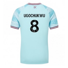 Burnley Lesley Ugochukwu #8 Borta Kläder 2025-26 Kortärmad